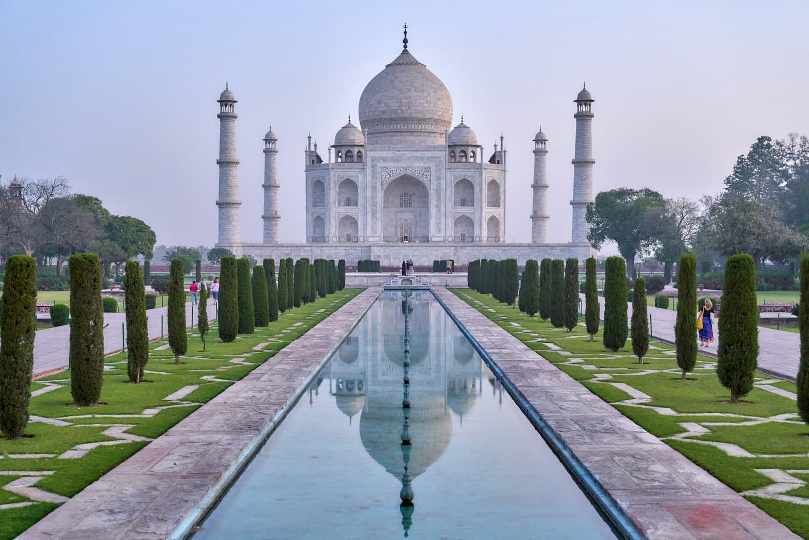 the Taj Mahal at first light