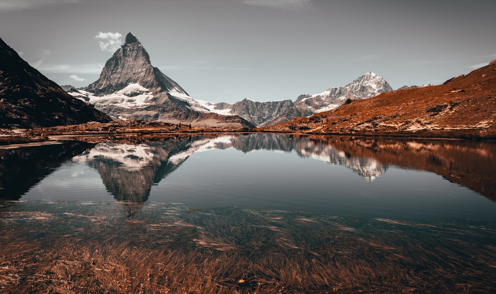 the Matterhorn, mirrored at Riffelsee